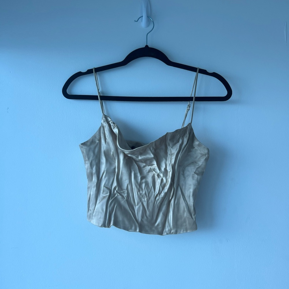 Zara Silk Crop Top